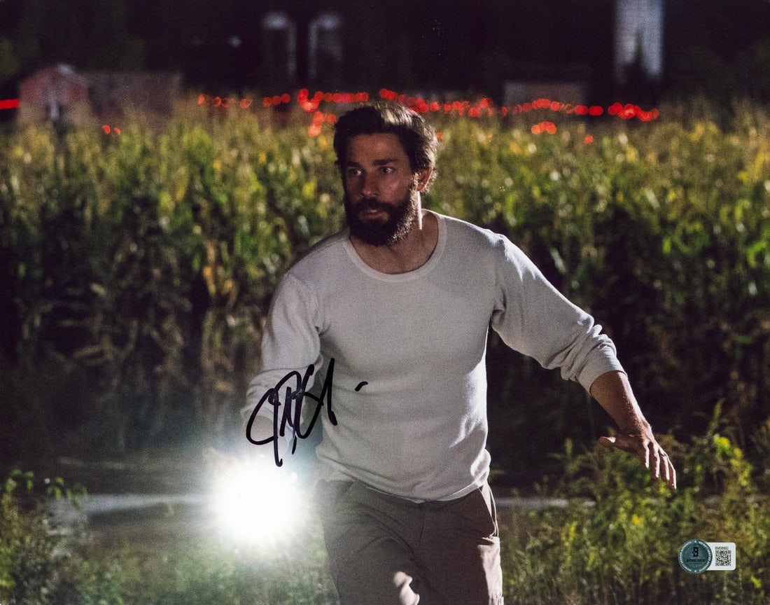 John Krasinski A Quiet Place Signed 11x14 Photo Beckett Authenticated: John Krasinski A Quiet Place Signed 11x14 Photo Beckett Authenticated This stunning horizontal 11x14 photograph features an authentic signature from John Krasinski, the acclaimed actor from the film A