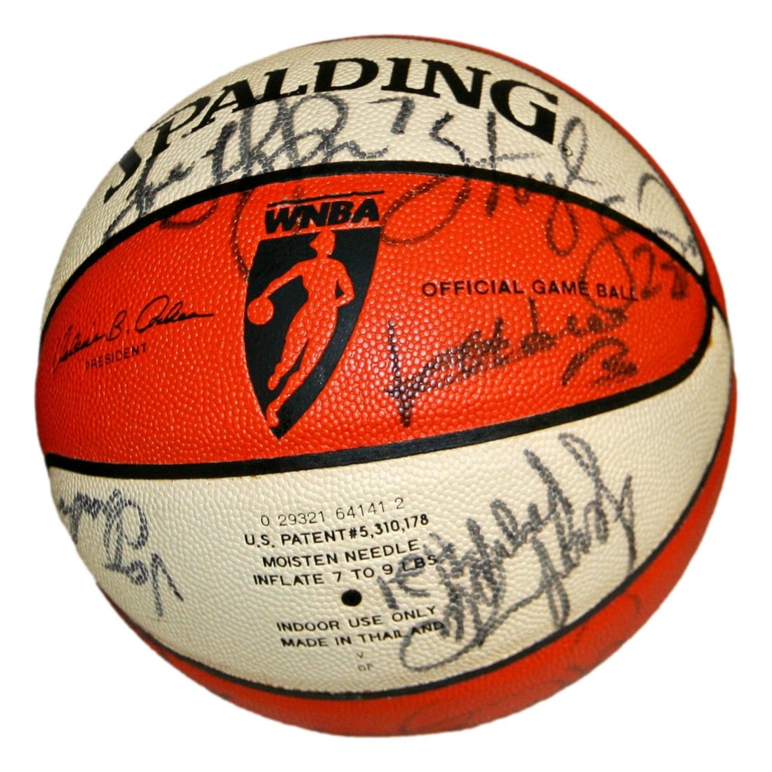 2000 Houston Comets Champion Basketball Signed by Sheryl Swoopes JSA Authenticated: 2000 Houston Comets Champion Basketball Signed by Sheryl Swoopes JSA Authenticated Celebrate the legacy of women's basketball with this original 2000 WNBA Houston Comets Champion autographed basketbal