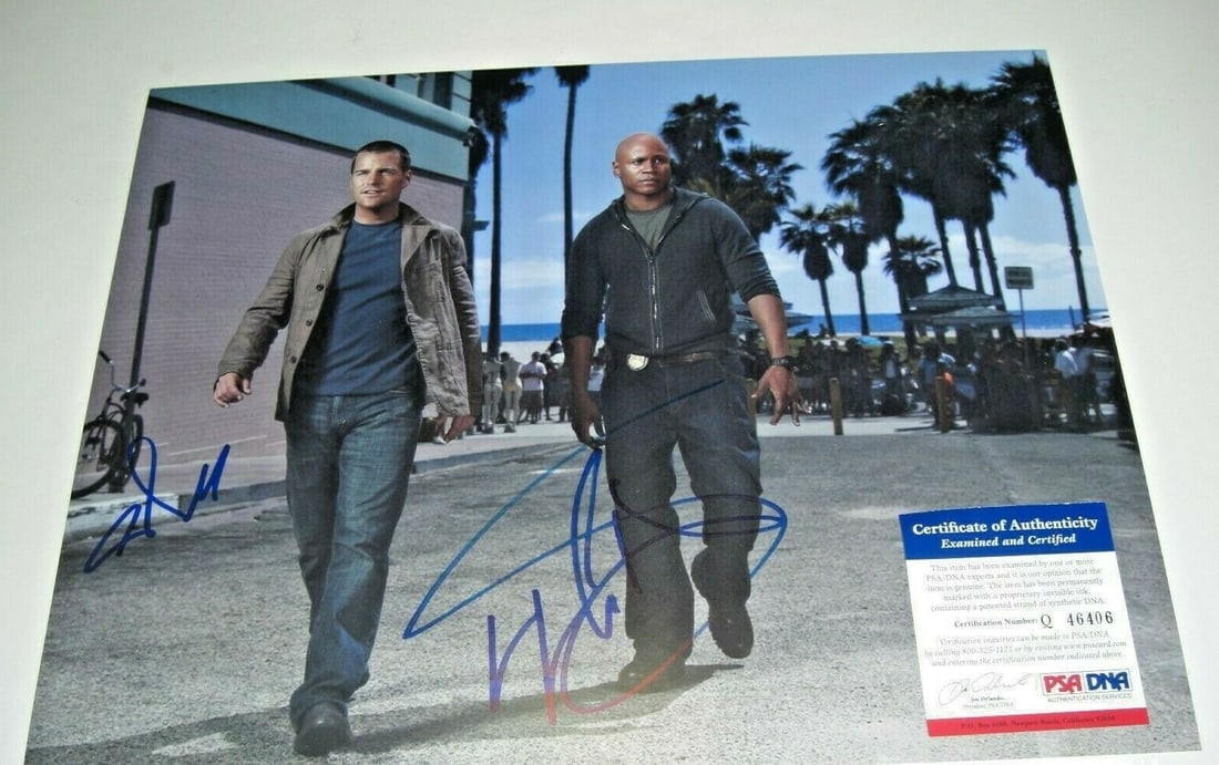 Signed NCIS Los Angeles 11x14 Photo Chris O'Donnell LL Cool J PSA DNA (1 of 1)