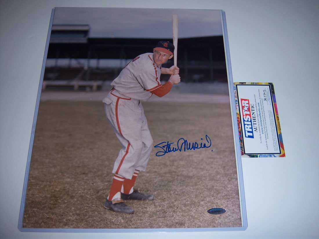 Signed Stan Musial 11x14 Photo with Tristar COA St Louis Cardinals Hall of Fame (1 of 1)