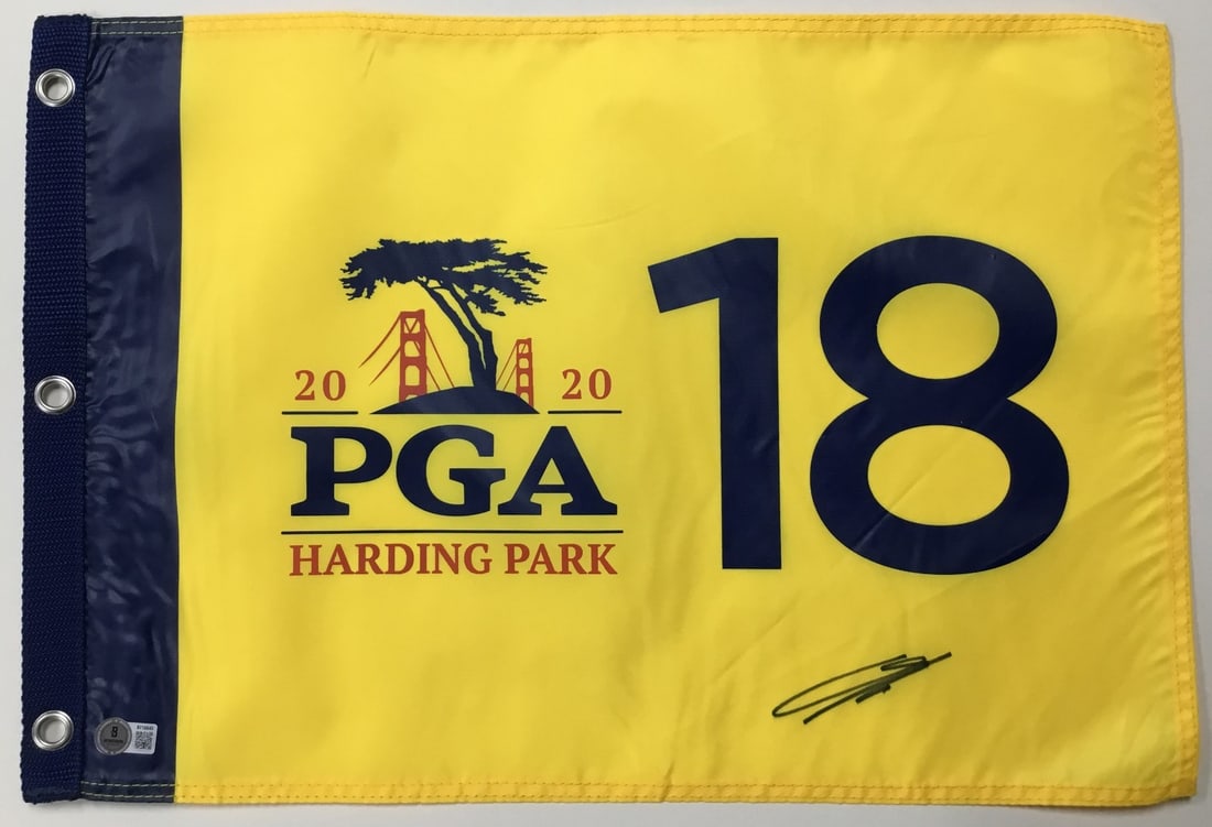 Im Sung-Jae Signed 2020 PGA Harding Park Flag Beckett Authenticated (1 of 4)