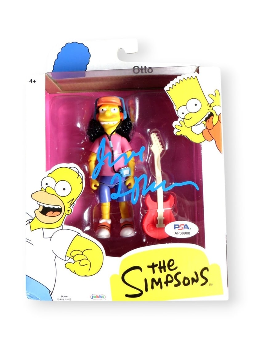 PSA DNA Authenticated James L Brooks Simpsons Otto Figure (1 of 3)