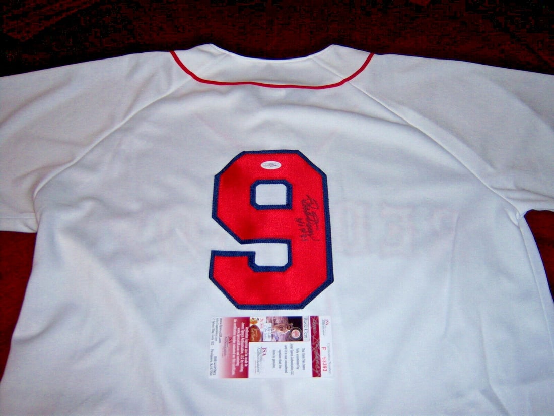 Signed Majestic Boston Red Sox Bobby Doerr jersey JSA COA: Signed Majestic Boston Red Sox Bobby Doerr jersey JSA COA This official licensed Majestic Boston Red Sox jersey is hand-signed by Bobby Doerr. The jersey is an original, not a reprint, and comes with 