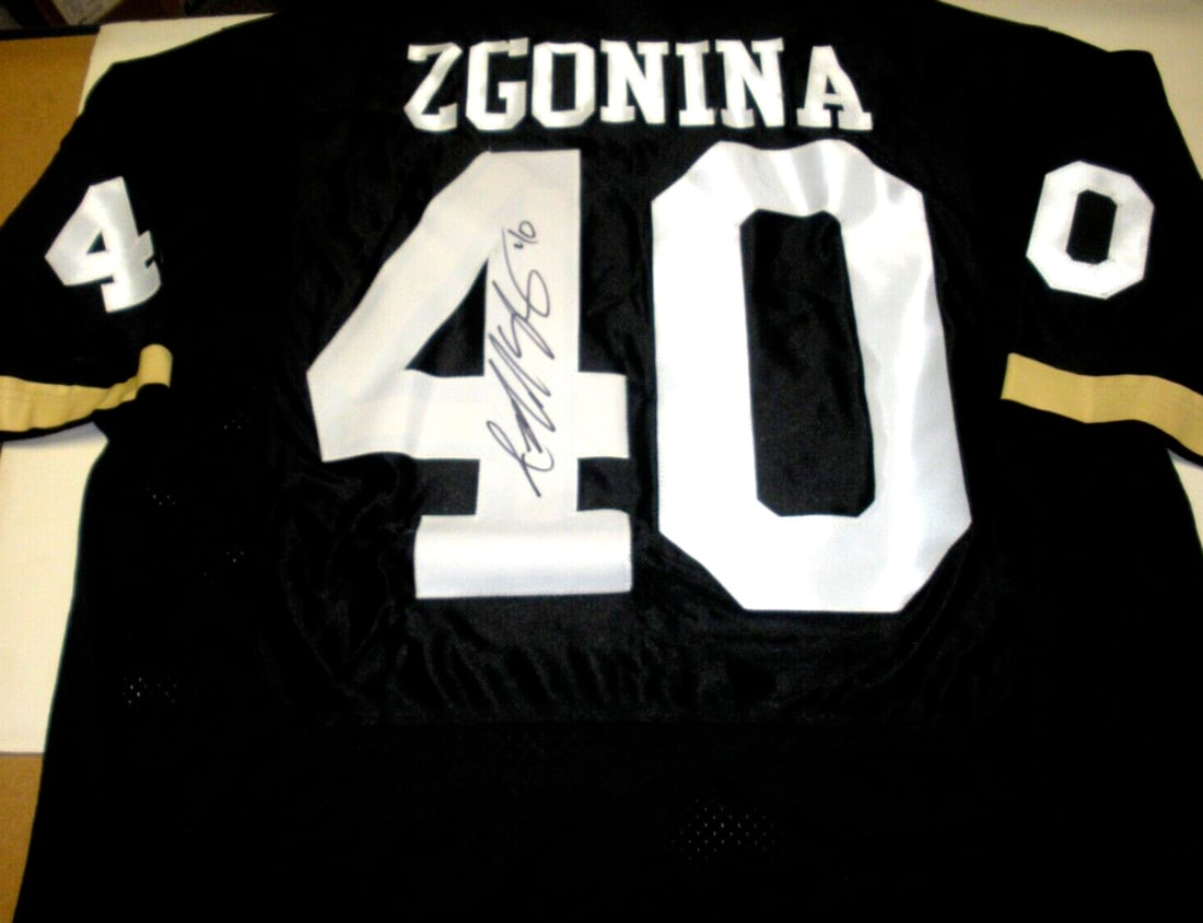 Jeff Zgonina Purdue Boilermakers Nike Jersey with COA (1 of 2)