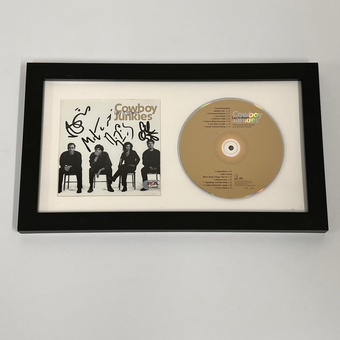 Cowboy Junkies Signed Lay It Down Framed Album Cover PSA/DNA (1 of 3)