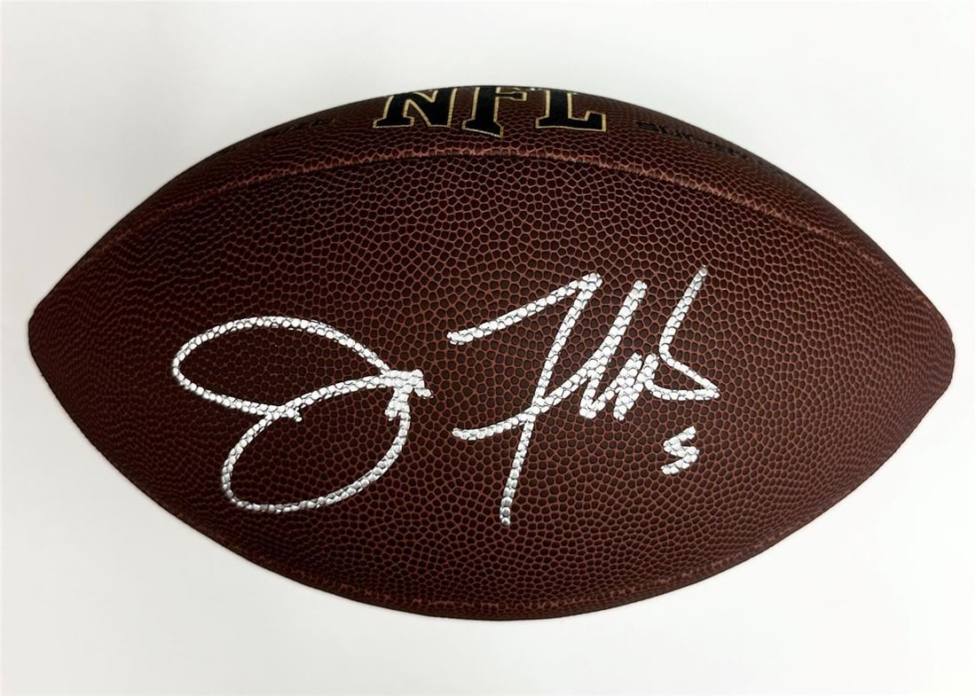 Joe Flacco Autographed Ravens Replica NFL Football Beckett Authenticated (1 of 4)
