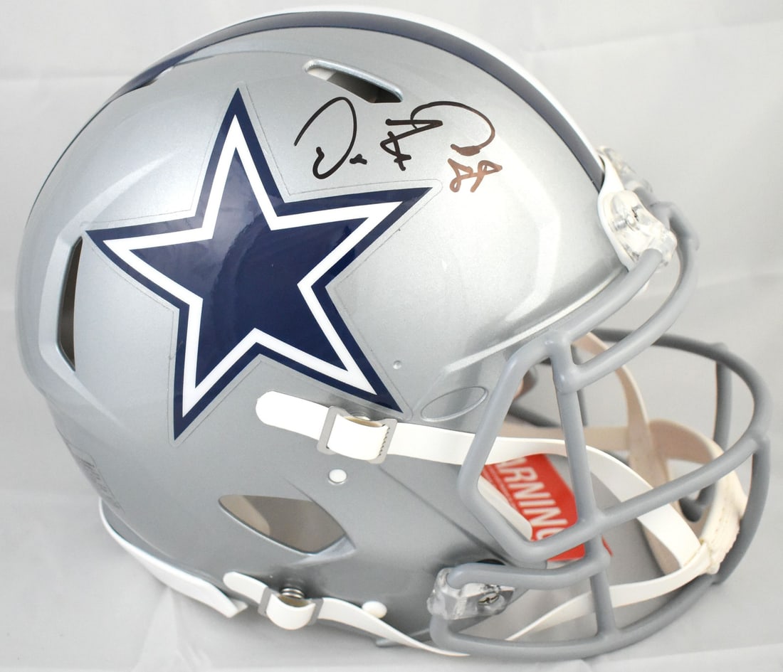 Dallas Cowboys Speed Authentic Helmet Signed by Dez Bryant Beckett Witnessed Hologram (1 of 5)