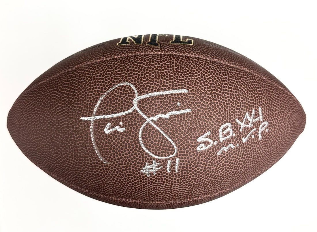 Phil Simms Signed NFL Football SB XXI MVP New York Giants Beckett Authenticated: Phil Simms Signed NFL Football SB XXI MVP New York Giants Beckett Authenticated Celebrate the legacy of NFL quarterback Phil Simms with this signed football commemorating his Super Bowl XXI MVP award.
