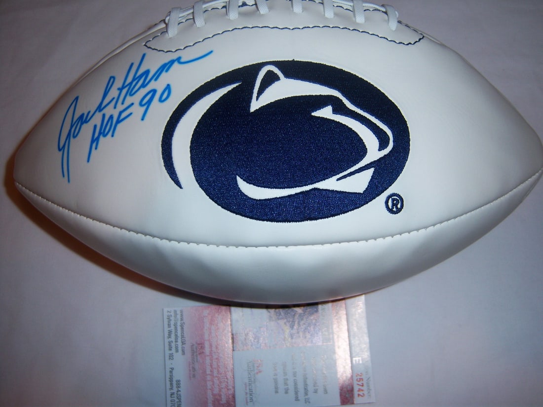 Autographed Football by Jack Ham with JSA Certificate Penn State Steelers (1 of 2)