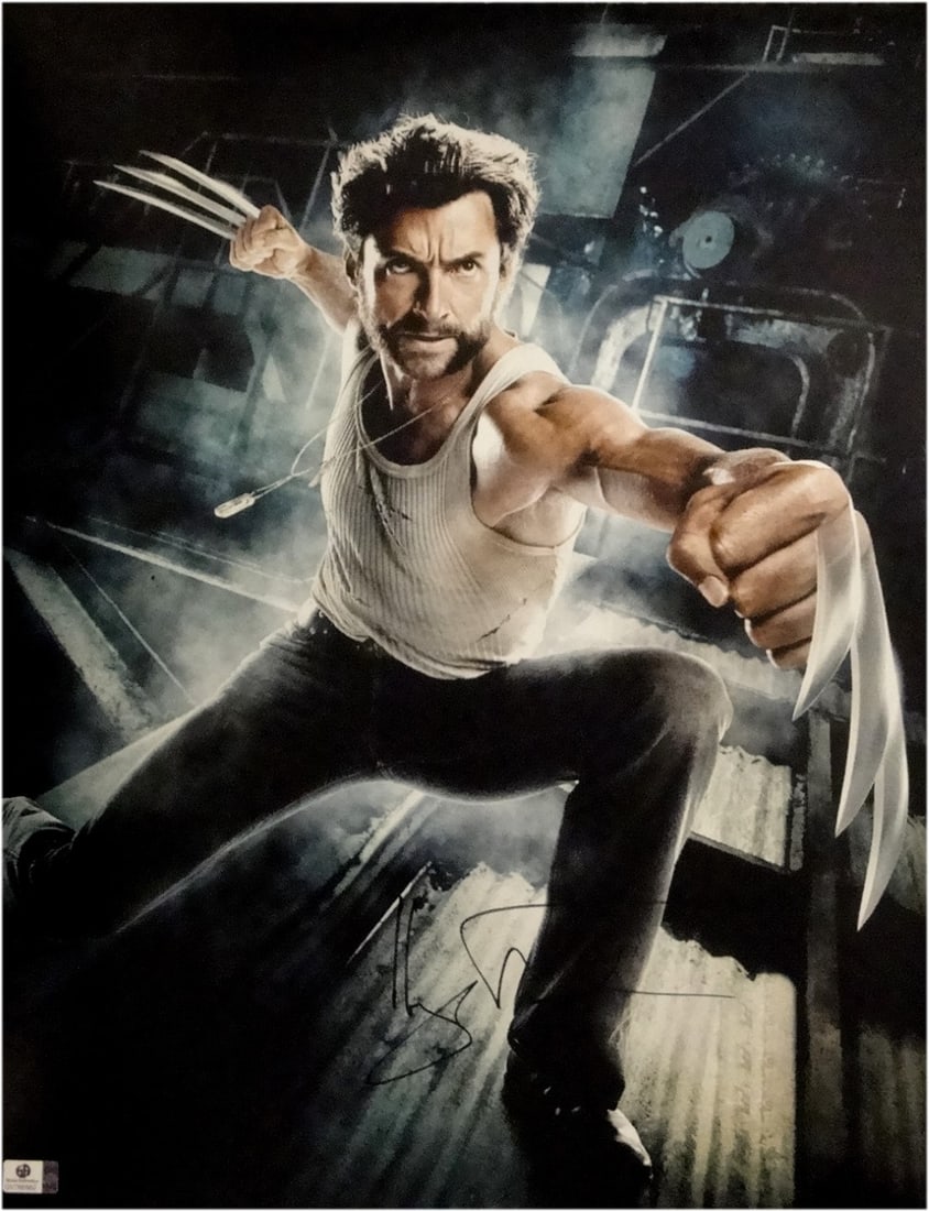 16x20 Wolverine Photograph Signed by Hugh Jackman Global Authentics Certified (1 of 1)