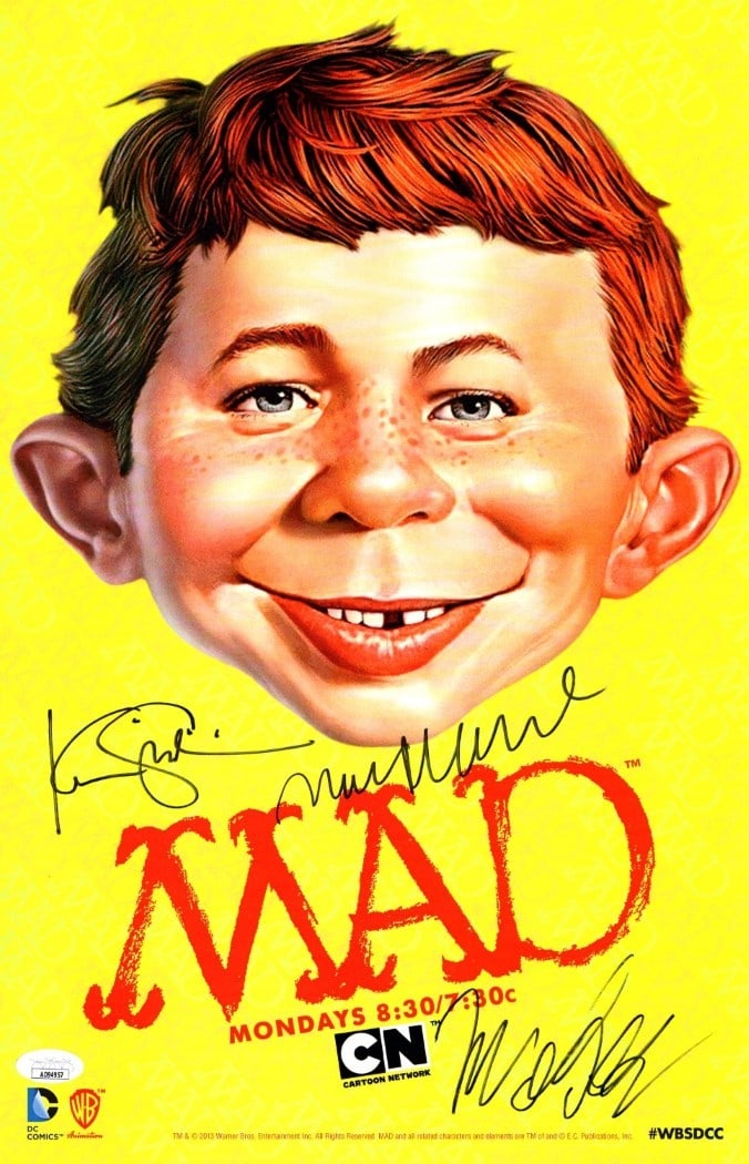 MAD Animated 11x17 Poster Signed by Shinick Marek Halpern-Graser JSA Certified (1 of 2)