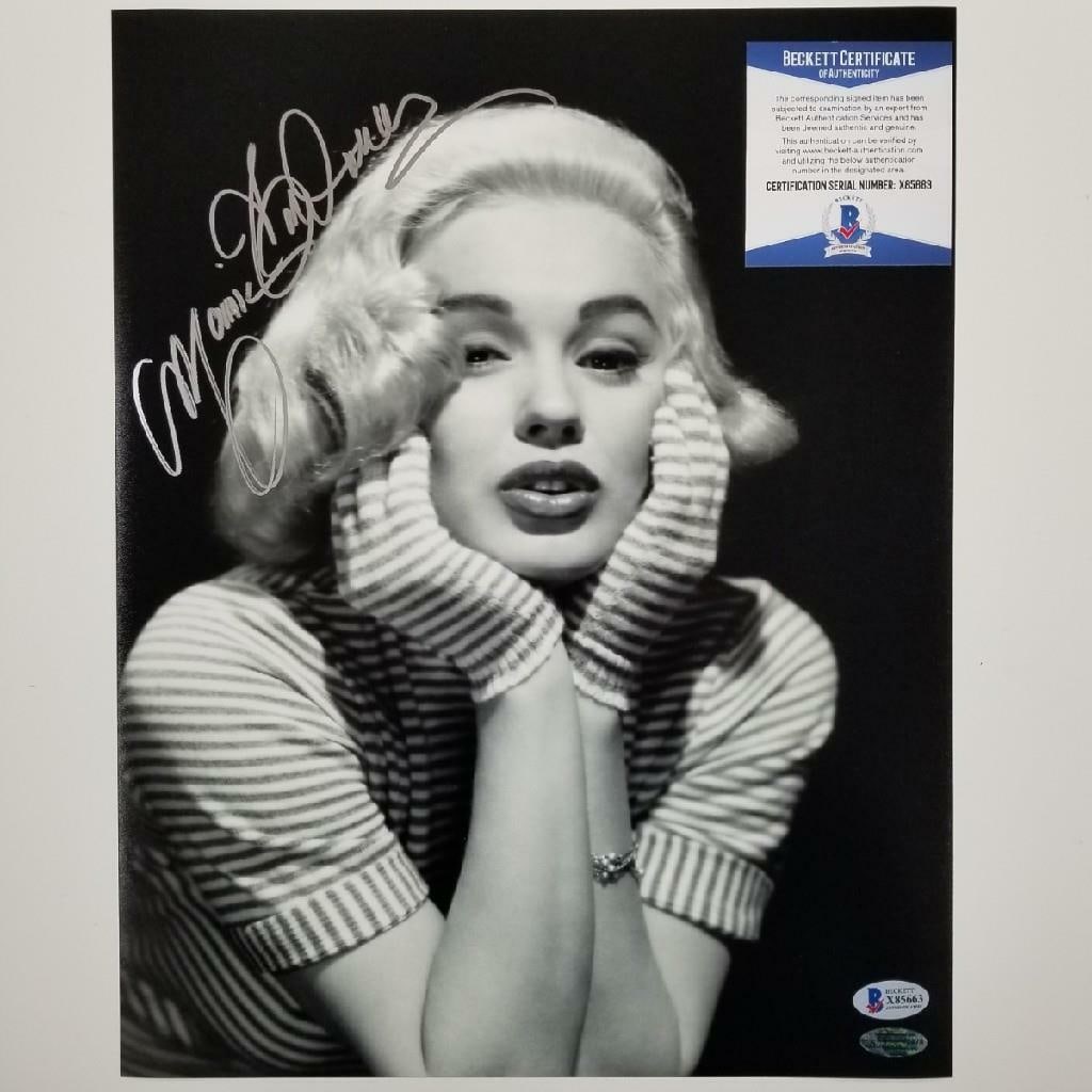 Autographed 11x14 Photograph of Mamie Van Doren Beckett Authenticated (1 of 1)