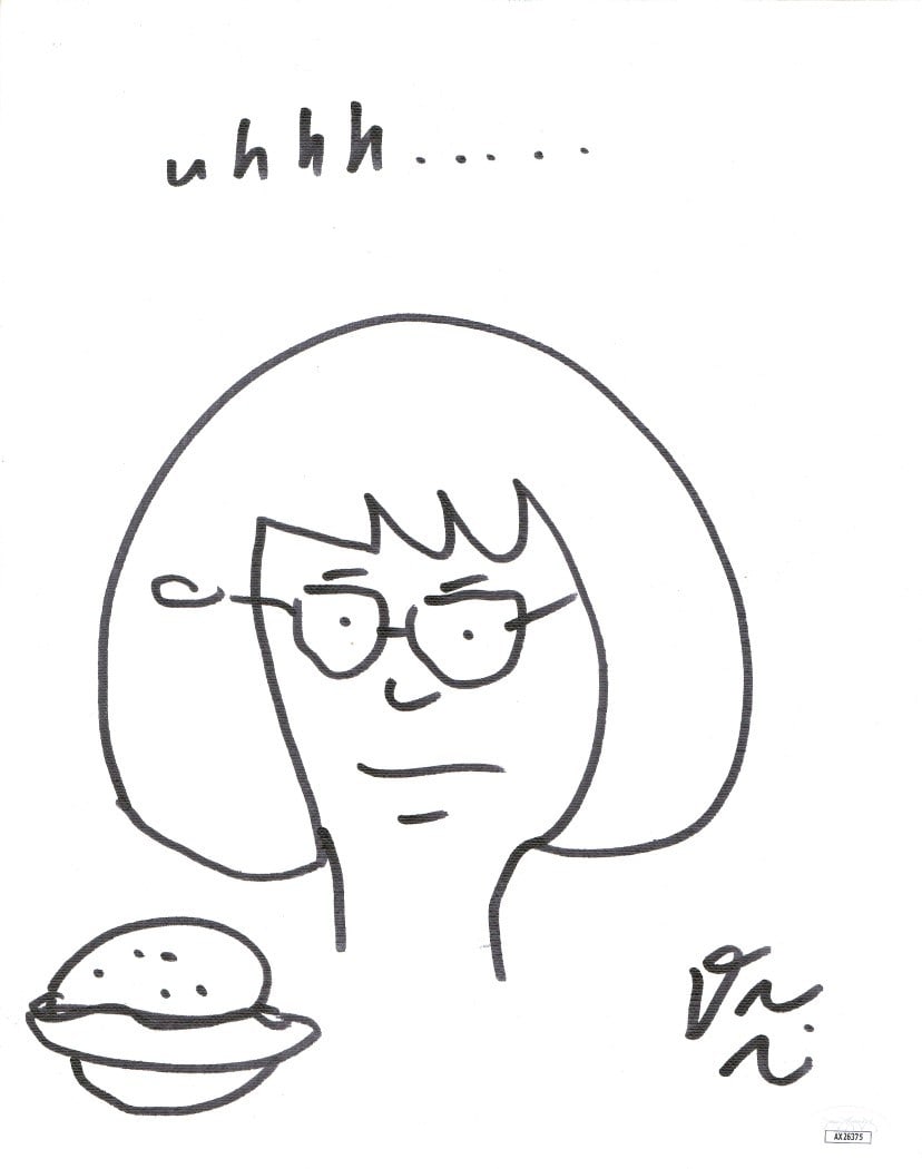 Dan Mintz Autographed Bob's Burgers Tina 11X14 Canvas JSA Authenticated (1 of 2)