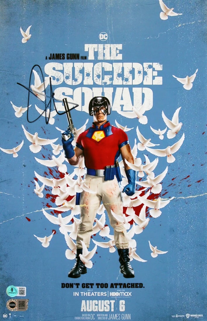 Signed 11x17 Mini Movie Poster John Cena The Suicide Squad BAS (1 of 2)