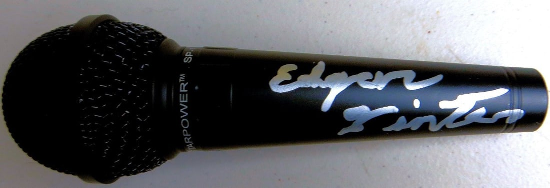 Microphone Signed by Edgar Winter with Beckett Authentication (1 of 3)