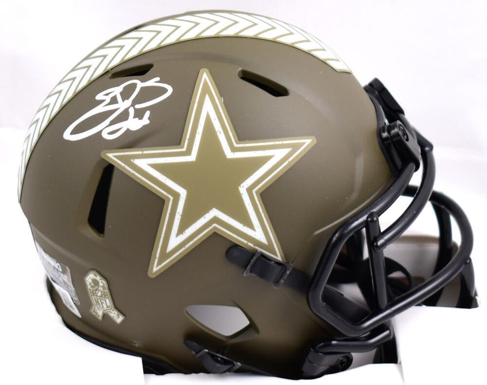 Emmitt Smith Autographed Cowboys Mini Helmet Beckett Authenticated (1 of 7)