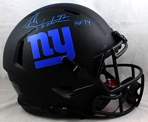 Signed Full Size Eclipse Giants Helmet Michael Strahan HOF Beckett Authenticated - 6