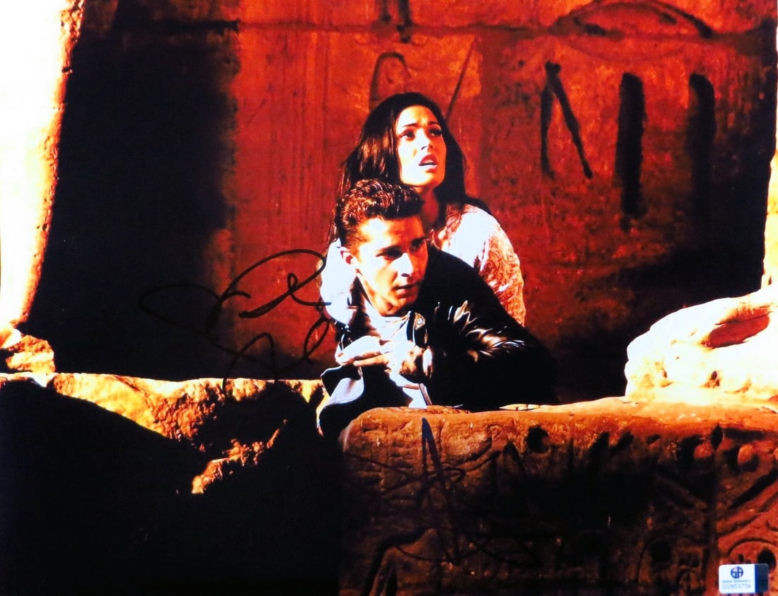 Transformers 11x14 Photograph Signed by Shia LaBeouf and Megan Fox Global Authentics (1 of 2)