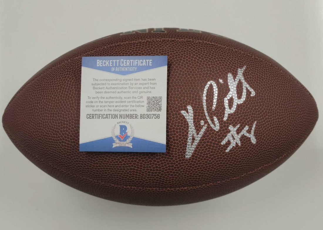 Wilson NFL Football autographed by Kyle Pitts Beckett authenticated Atlanta Falcons (1 of 3)