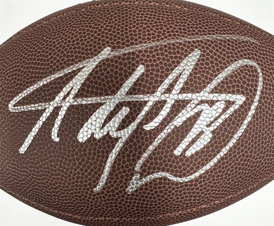 Adrian Peterson Signed Vikings Replica NFL Football Beckett Authenticated: Adrian Peterson Signed Vikings Replica NFL Football Beckett Authenticated This is an authentic Adrian Peterson signed replica NFL football representing the Minnesota Vikings. The ball is certified by 