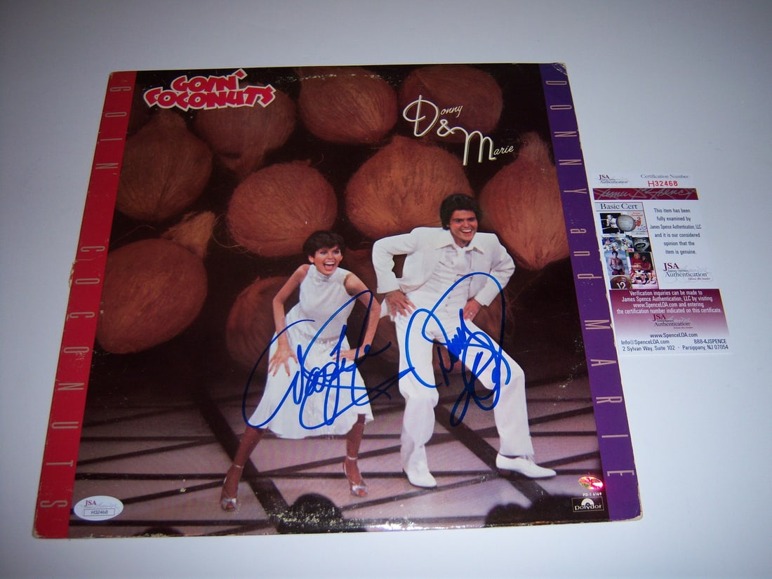 Signed Goin' Coconuts Album by Donny and Marie Osmond with JSA COA (1 of 1)