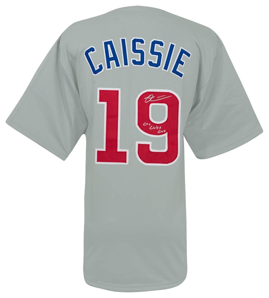Owen Caissie Chicago Cubs Signed Grey Custom Jersey Go Cubs Go COA (1 of 2)