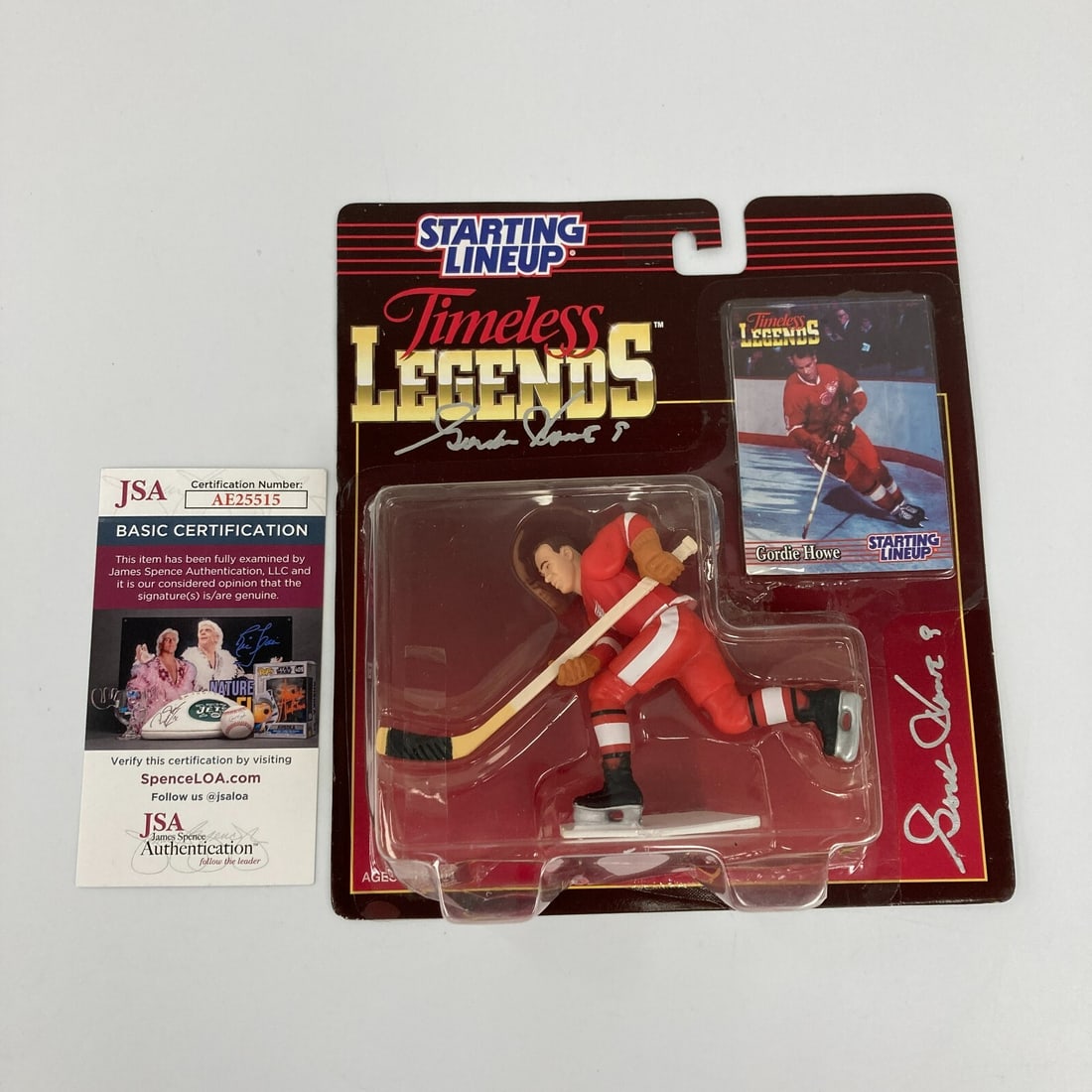 Gordie Howe Signed Starting Lineup Figurine with JSA COA (1 of 6)