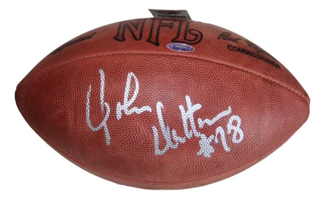 Autographed Dallas Cowboys football by John Dutton TRISTAR leather (1 of 3)