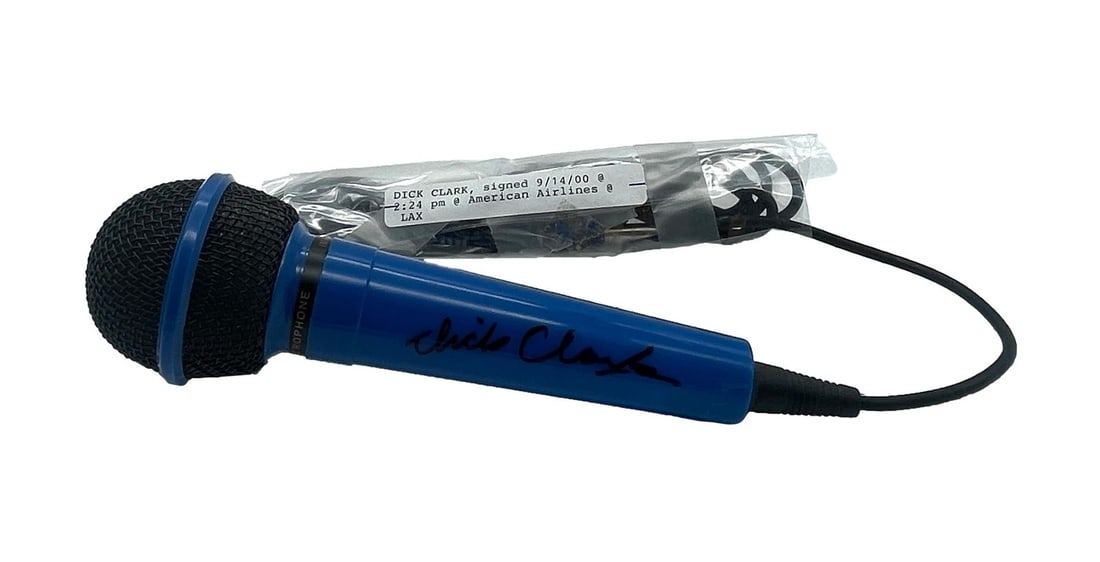 Microphone Hand Signed by Dick Clark with PSA DNA Authentication (1 of 3)