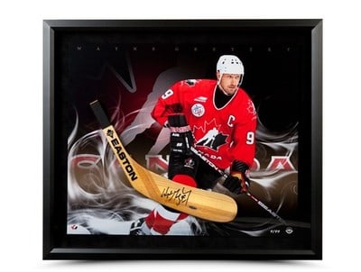 Wayne Gretzky signed framed 28X24 photo numbered to 99 (1 of 4)