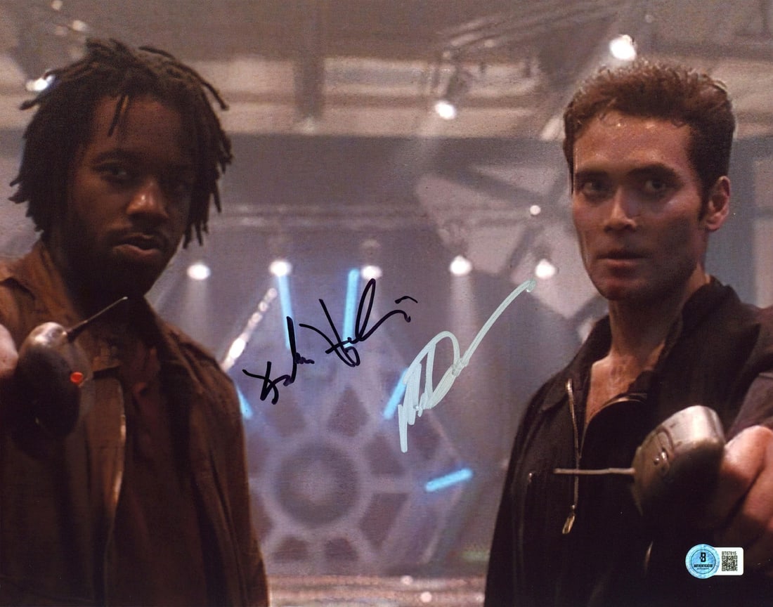 Kadeem Hardison Mark Dacascos Signed Drive 11x14 Photo BAS Authenticated: Kadeem Hardison Mark Dacascos Signed Drive 11x14 Photo BAS Authenticated This is an authentic signed 11x14 photograph featuring Kadeem Hardison and Mark Dacascos from the movie Drive. The photograph h
