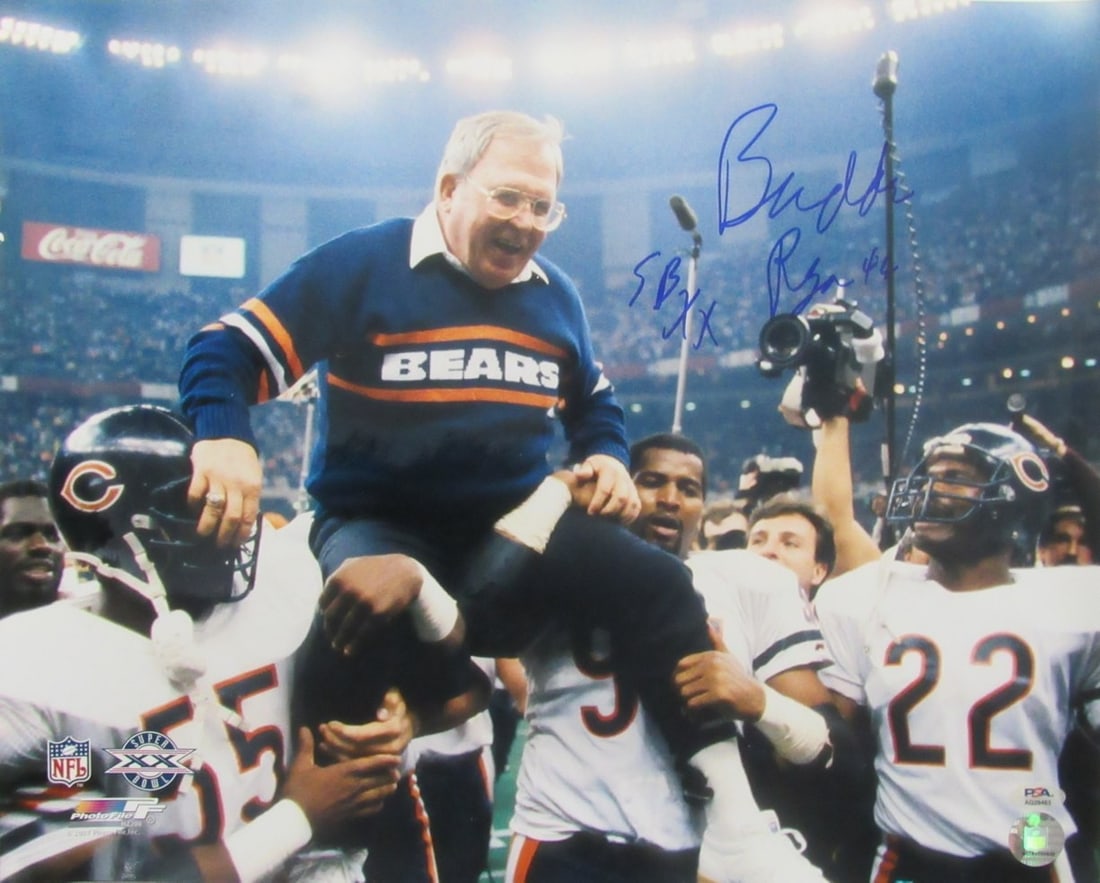 16x20 Chicago Bears Photo Signed and Inscribed by Buddy Ryan PSA DNA Authenticated (1 of 3)