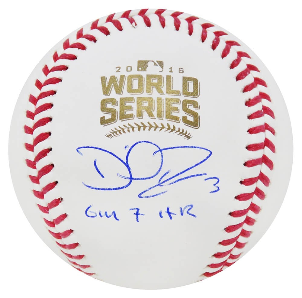 David Ross Signed 2016 World Series Baseball with Gm 7 HR Inscription: David Ross Signed 2016 World Series Baseball with Gm 7 HR Inscription This is a Rawlings official 2016 World Series baseball, personally signed by David Ross. The ball features the inscription 'Gm 7 H
