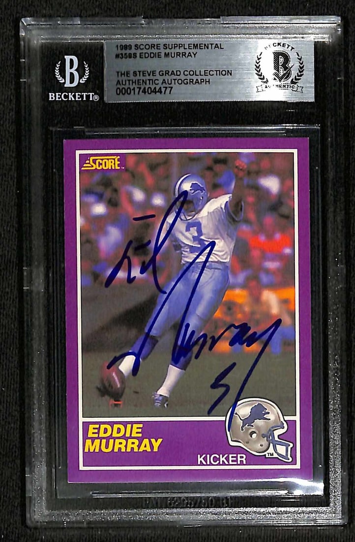 Eddie Murray Signed 1989 Score Supplemental #359S Card Beckett Authenticated (1 of 1)