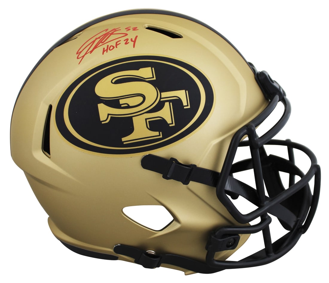 Patrick Willis Signed 49ers Rave Helmet HOF 24 BAS Authenticated: Patrick Willis Signed 49ers Rave Helmet HOF 24 BAS Authenticated Celebrate the legacy of Patrick Willis with this autographed San Francisco 49ers Rave Full Size Speed Replica Helmet. This exclusive it