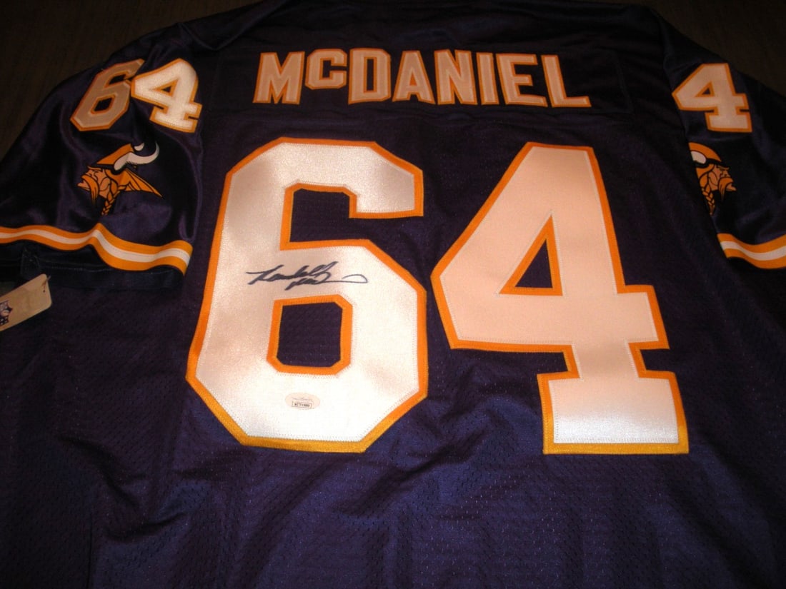 Randall McDaniel Signed Minnesota Vikings Proline Jersey JSA COA (1 of 2)