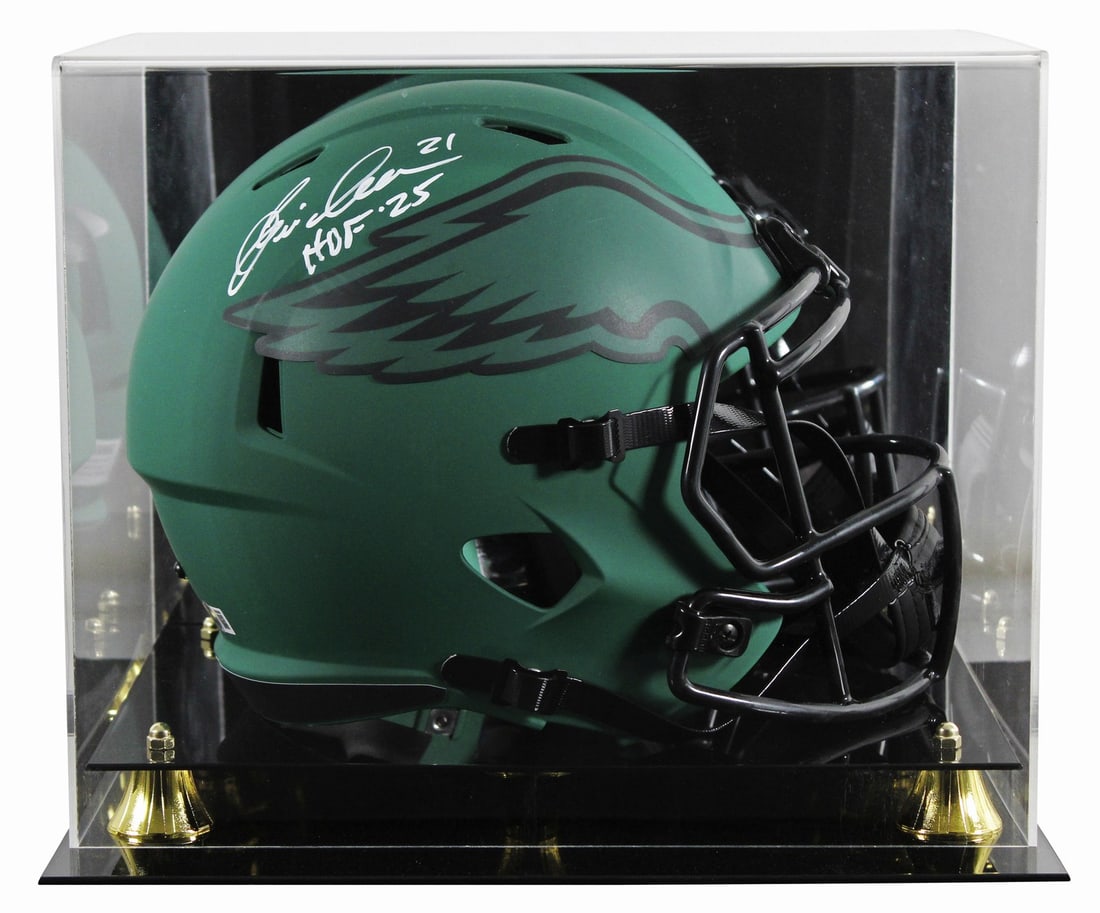 Eric Allen Signed Philadelphia Eagles Rave Helmet HOF 25 BAS Authentication: Eric Allen Signed Philadelphia Eagles Rave Helmet HOF 25 BAS Authentication This Philadelphia Eagles Eric Allen autographed Rave Full Size Speed Replica Helmet is a must-have collectible for any fan. 