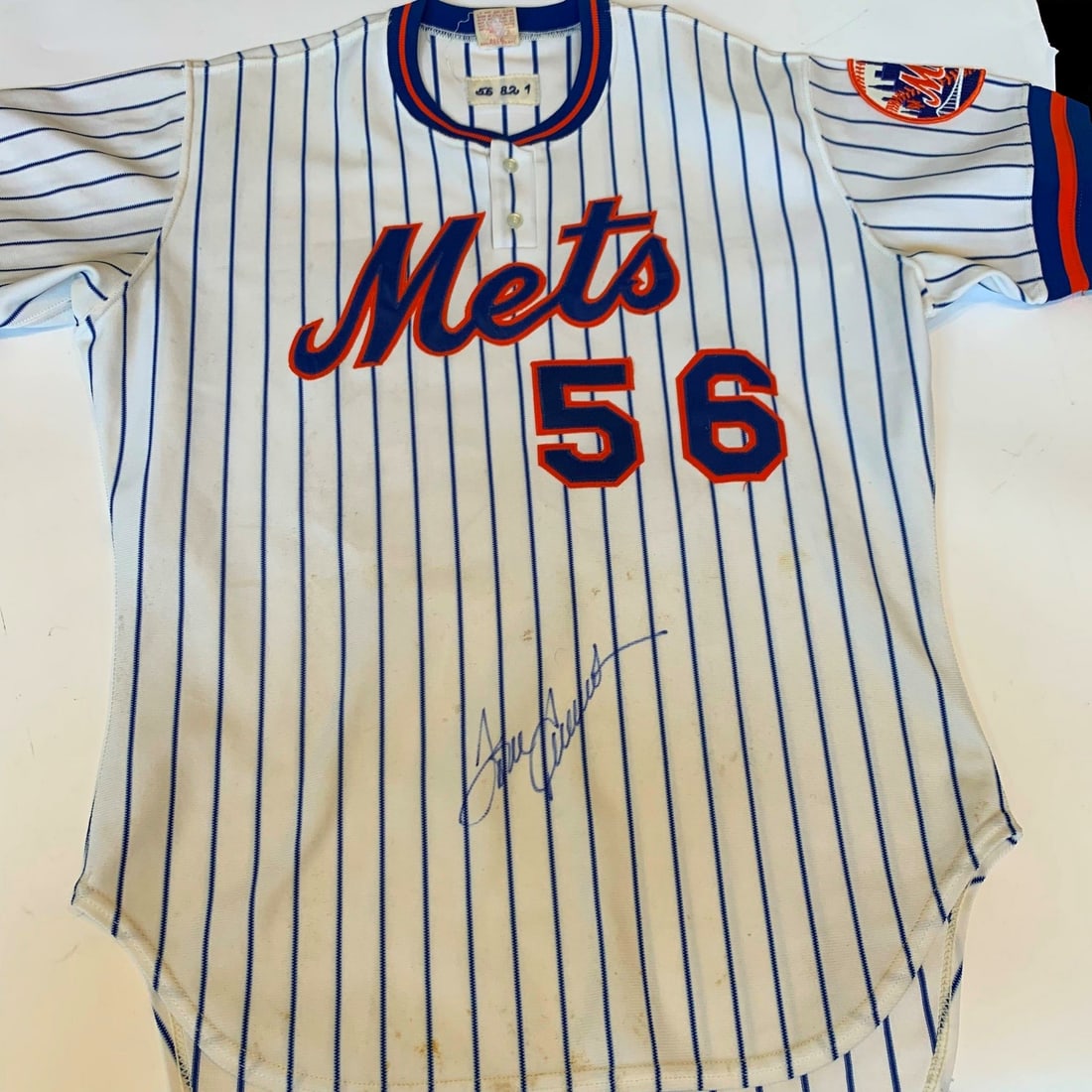 1982 New York Mets Game-Worn Jersey Signed by Tom Seaver with JSA COA: 1982 New York Mets Game-Worn Jersey Signed by Tom Seaver with JSA COA This is a rare 1982 New York Mets game-used jersey signed by Tom Seaver. The jersey features an inscription dated 6-19-86 and come