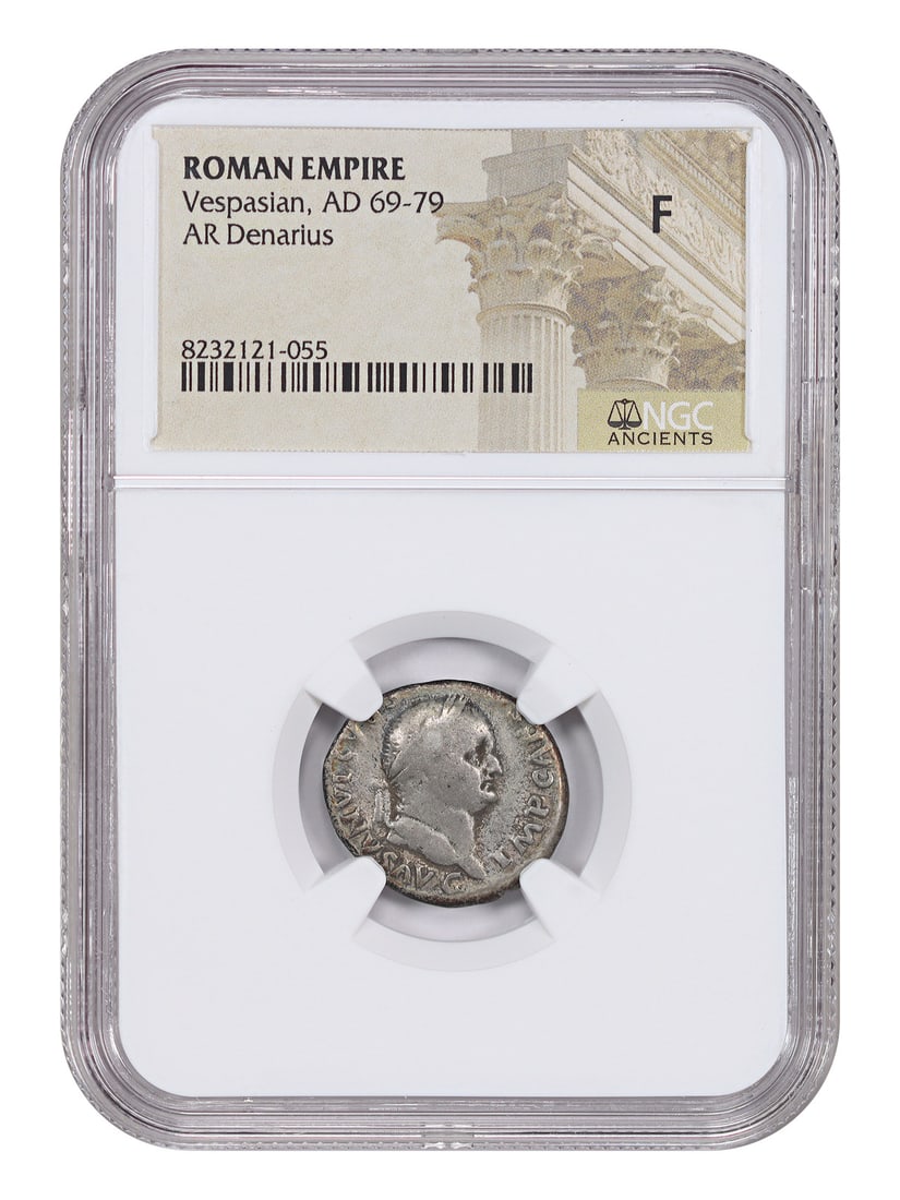 Vespasian AR Denarius Ancient Roman NGC Fine (1 of 4)
