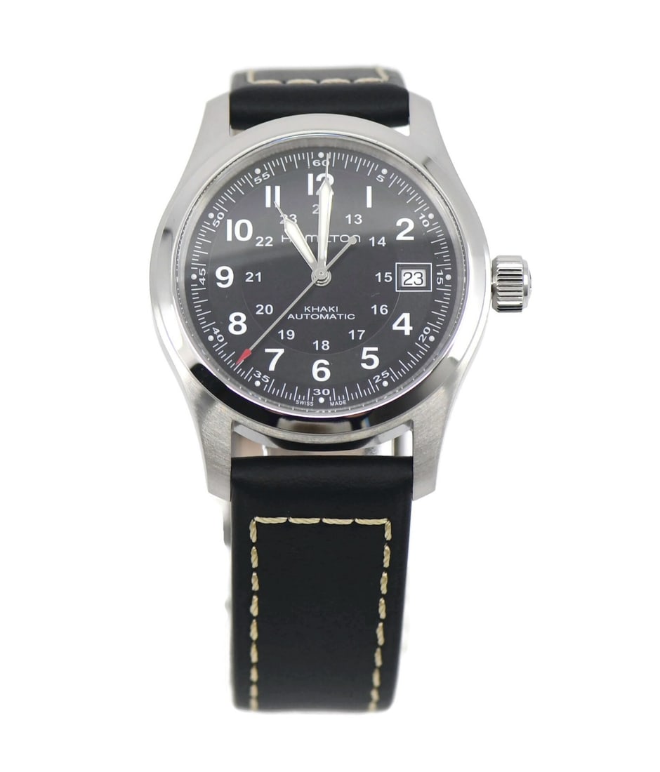 Hamilton Khaki Field Automatic Black Dial Steel Watch (1 of 6)