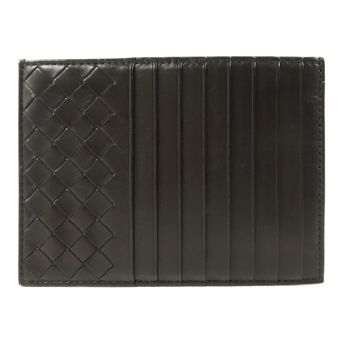 Bottega Veneta Black Calfskin Leather Card Holder Italy: Bottega Veneta Black Calfskin Leather Card Holder Italy This Bottega Veneta card case is crafted from black calfskin leather and designed for men. Made in Italy, it offers a sleek and functional way t