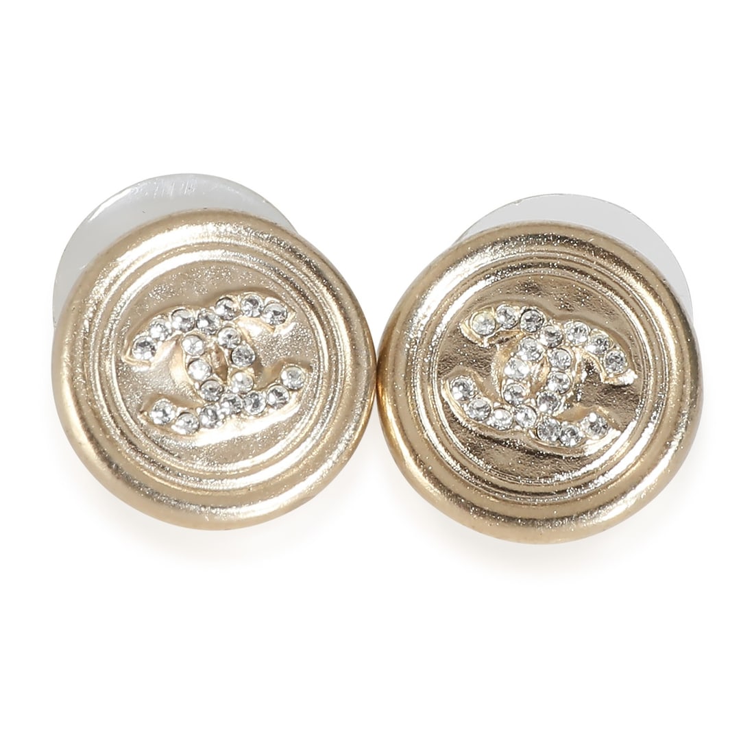 2021 Chanel Unisex Gold Plated Earrings: 2021 Chanel Unisex Gold Plated Earrings These Chanel gold-plated earrings from the 2021 collection offer a timeless style and are designed for unisex wear. The earrings feature a gold-plated finish, h