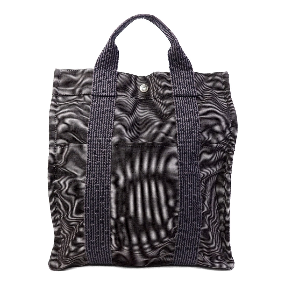 Hermes Gray Canvas Rucksack Backpack PHW: Hermes Gray Canvas Rucksack Backpack PHW This Hermes Herline rucksack backpack is crafted from durable gray canvas and designed for everyday use. Featuring a practical and spacious silhouette, it offe