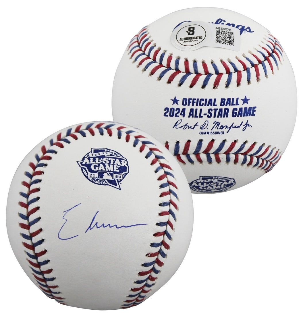 Elly De La Cruz 2024 All-Star Baseball Signed with Beckett Authentication: Elly De La Cruz 2024 All-Star Baseball Signed with Beckett Authentication This authentic 2024 All-Star Logo baseball has been personally signed by Elly De La Cruz of the Cincinnati Reds. The autograph