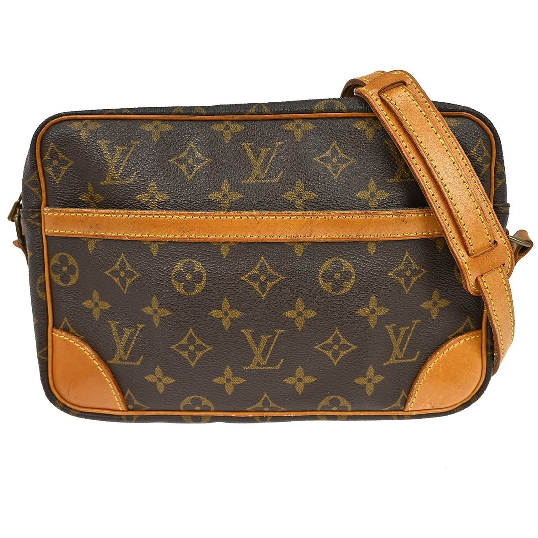 Louis Vuitton Trocadero 27 Monogram Canvas Medium Crossbody Bag M51274: Louis Vuitton Trocadero 27 Monogram Canvas Medium Crossbody Bag M51274 The Louis Vuitton Trocadero 27 crossbody bag features the iconic monogram canvas exterior with brown leather trim and a matching 