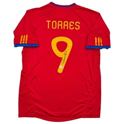 Fernando Torres signed Spain red World Cup jersey Beckett BAS COA XL (1 of 5)