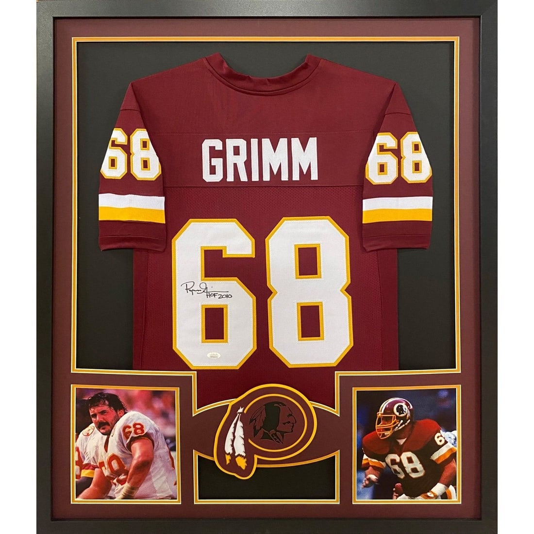 Russ Grimm Signed Framed Jersey JSA Authenticated Washington Redskins (1 of 3)