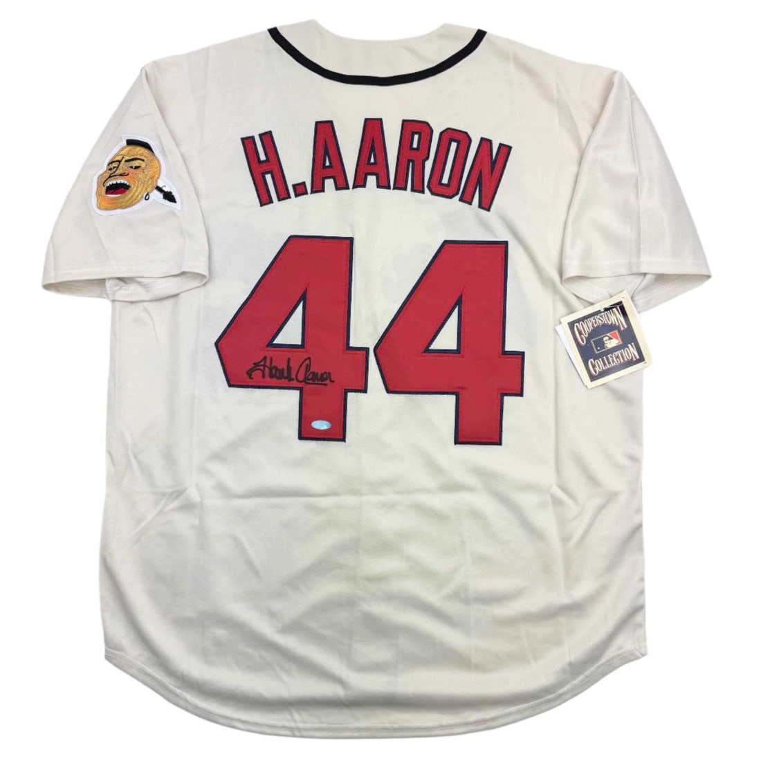Hank Aaron Autographed Atlanta Braves Baseball Jersey Steiner COA: Hank Aaron Autographed Atlanta Braves Baseball Jersey Steiner COA This autographed Hank Aaron Atlanta Braves baseball jersey is a remarkable collectible for any baseball fan. Featuring the legendary p