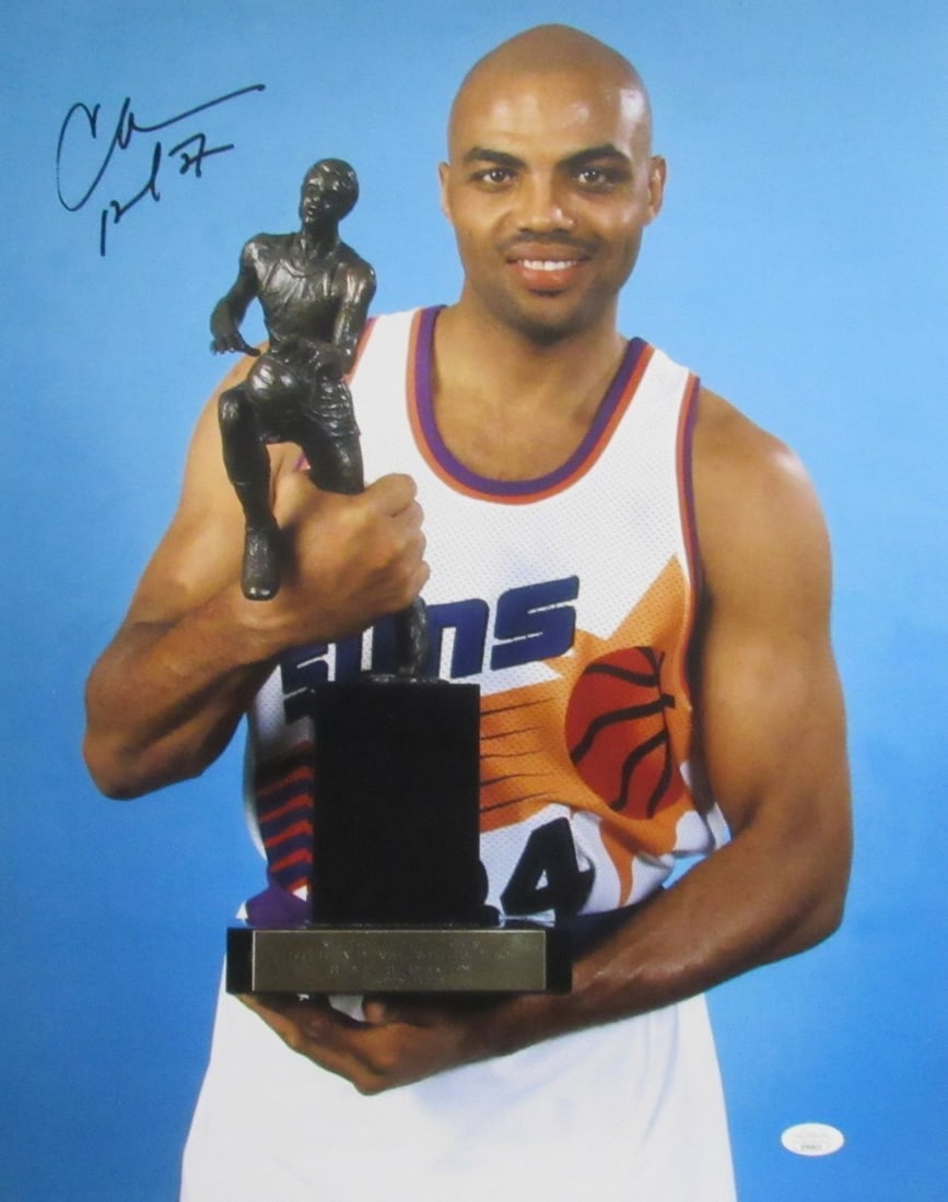 Charles Barkley HOF Autographed 16x20 Photo Phoenix Suns JSA Authenticated (1 of 3)
