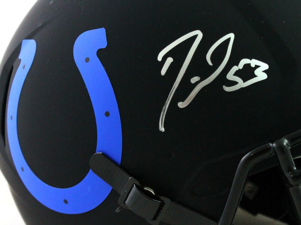 Darius Leonard Signed Colts Eclipse Speed Helmet JSA Authenticated - 2